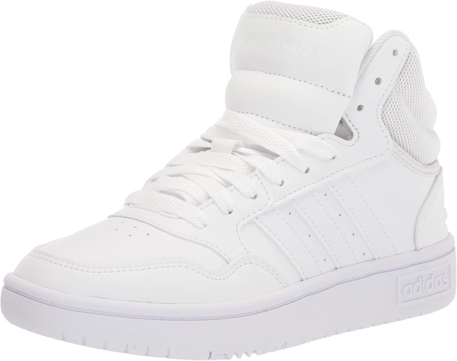 adidas Womens Hoops 3.0 High Sneakers Shoes Casual - White